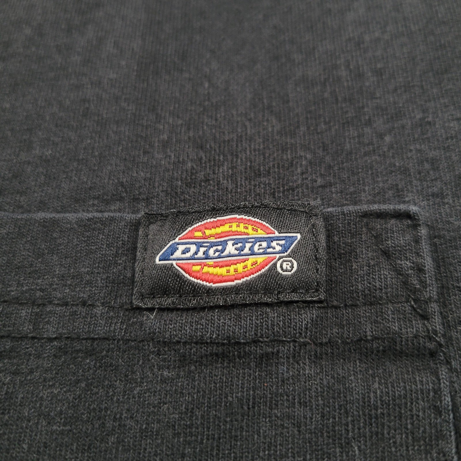 Dickies Shirt Mens M Black Pocket Tee Workwear Tagless Cotton Jersey Crewneck