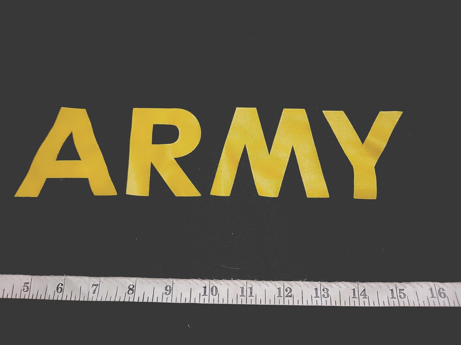 Army Tshirt Blk Cotton Large See Pics For Sizes Excond SS Spellout