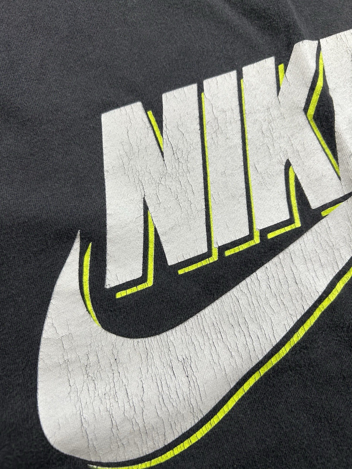 Vintage Nike Tank Top Big Graphic Logo Spell Out Swoosh Size XL Beach 80s 90s