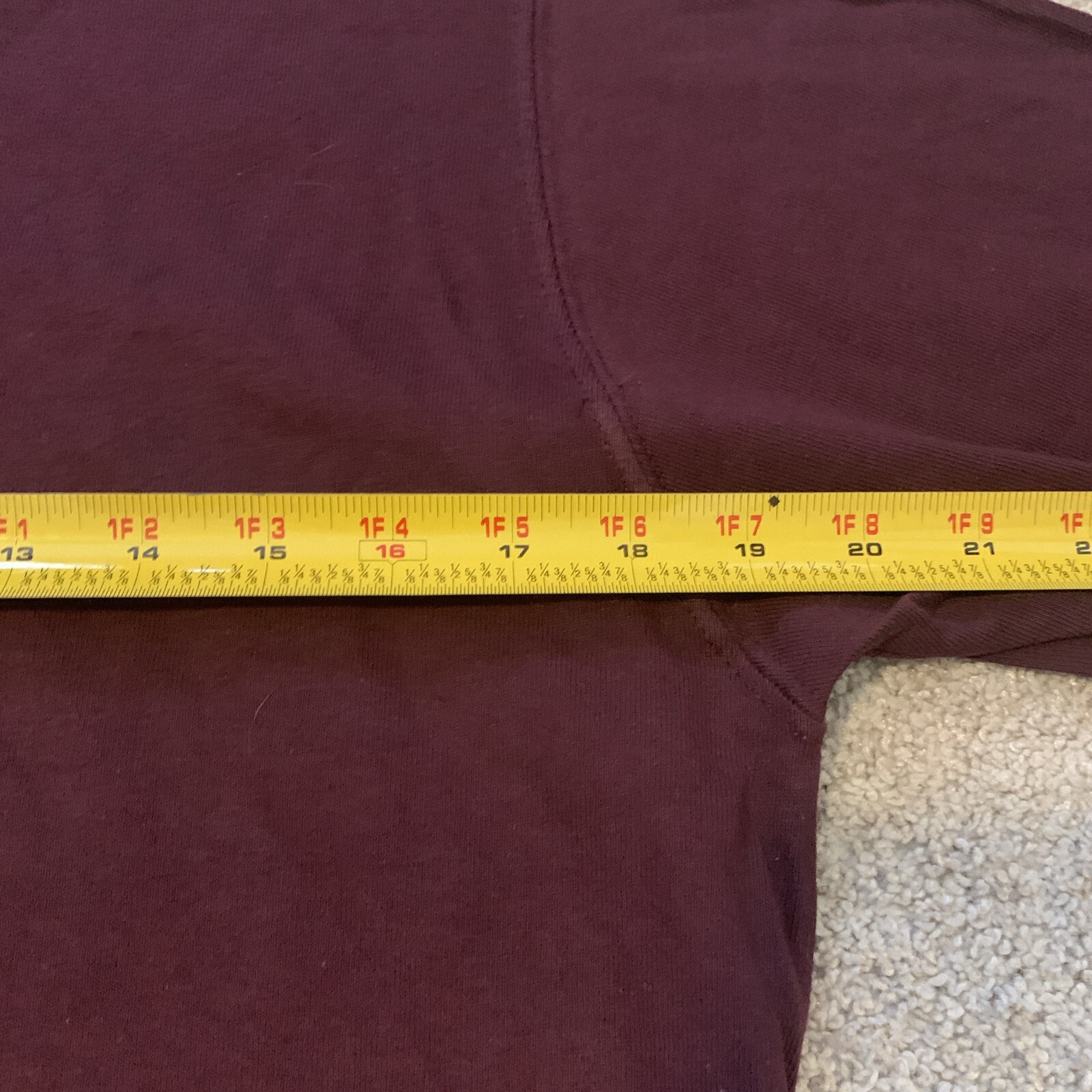 Vintage Champion Maroon Plum Heavy Weight Cotton T Shirt Large Unisex Lot Of 12