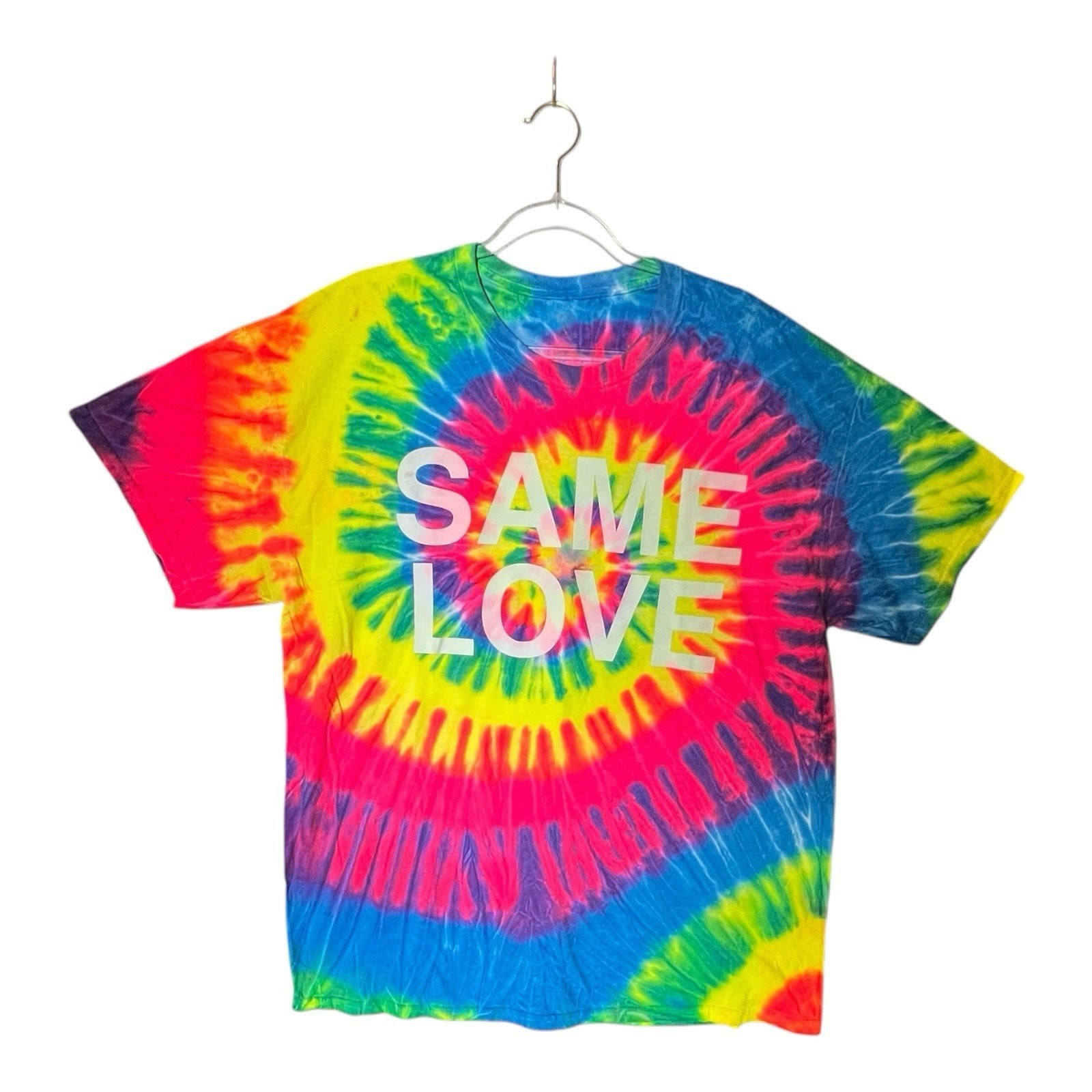 Same Love Macklemore Ryan Lewis Tye-dye Graphic Concert Tee Tshirt XL Pride Y2K