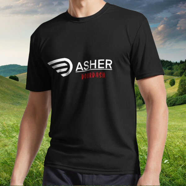 New Doordash Dasher Active T-Shirt Logo American T-Shirt Funny S to 5XL
