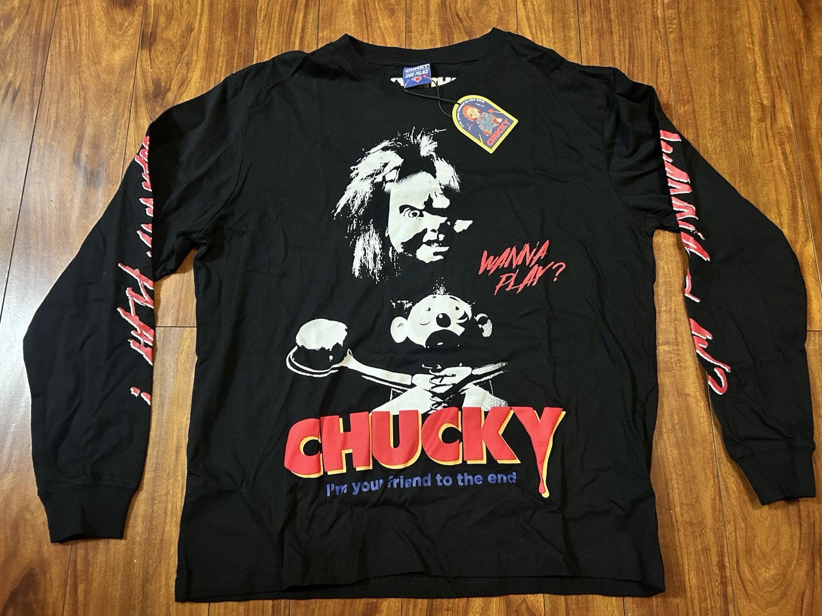 Chucky Childs Play 2 X Shoe Palace Long Sleeve T Shirt XL