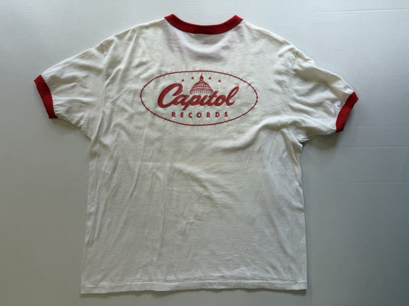 Vintage 1980s The Beatles Help! Motion Picture Soundtrack Ringer T Shirt – Sz XL