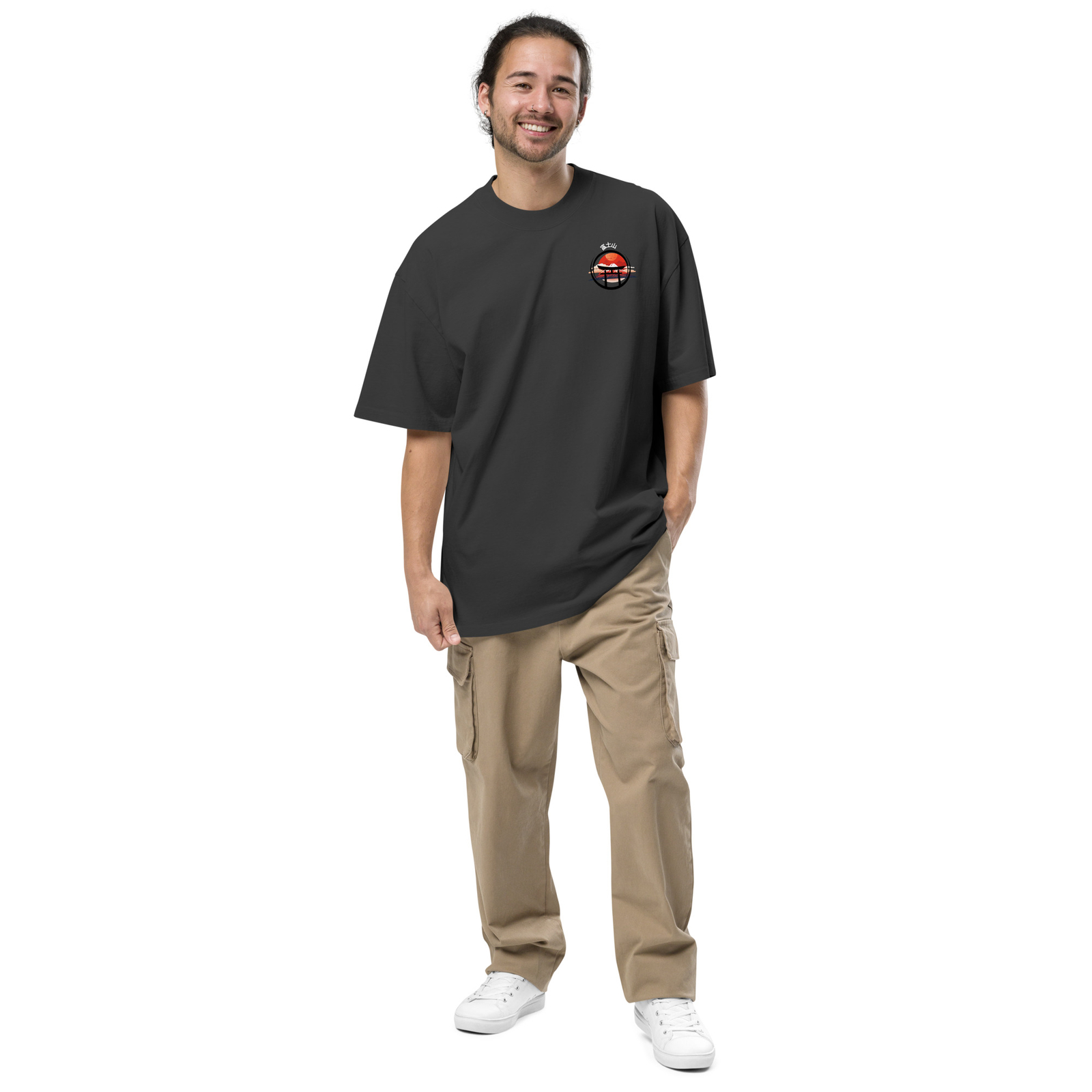 Mount Fujiyama Oversized faded t-shirt