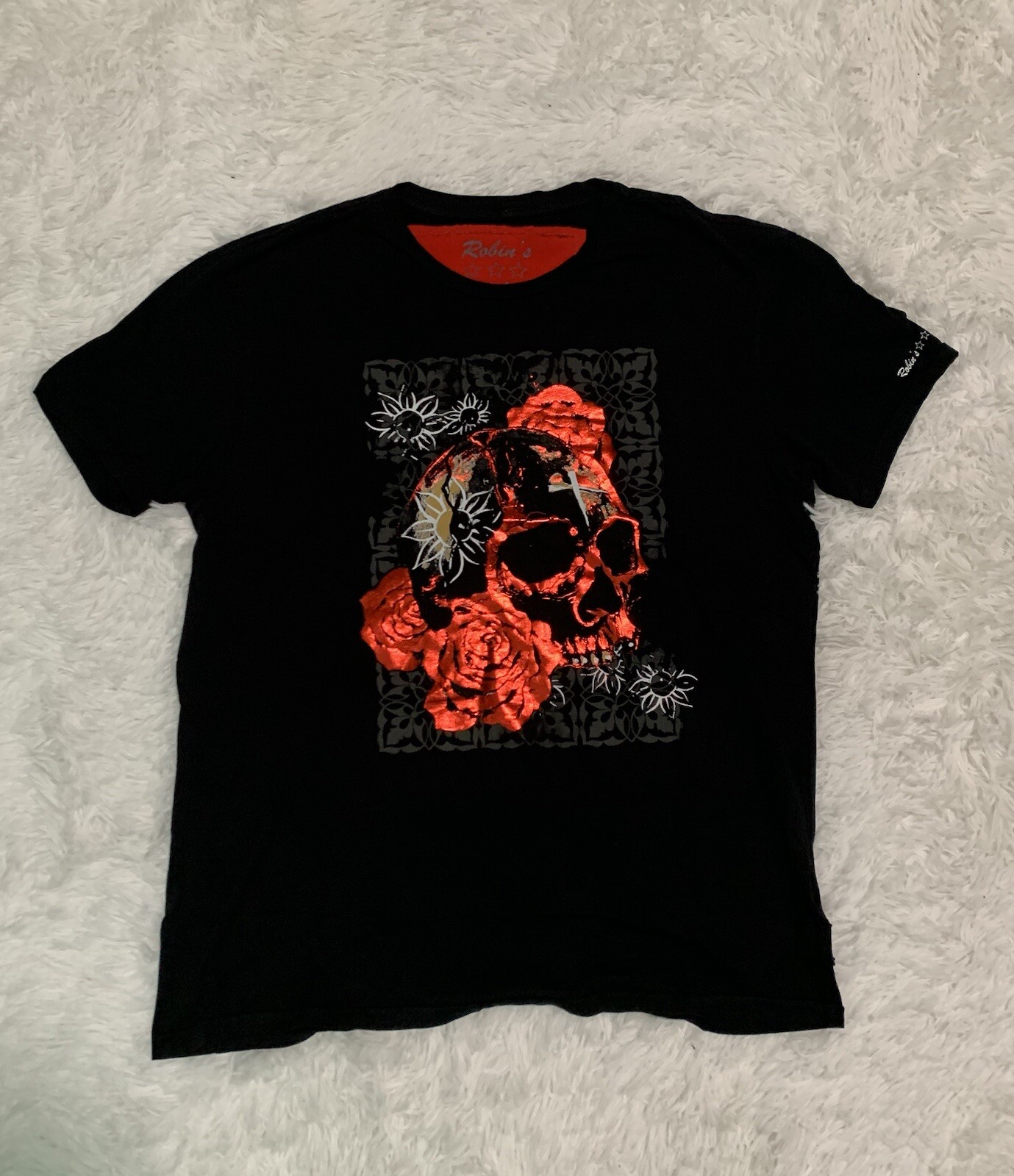Robin’s Jean T-shirt (RED FOIL SKULL / 2XL) MSRP: $199.99 Absolute 🔥!