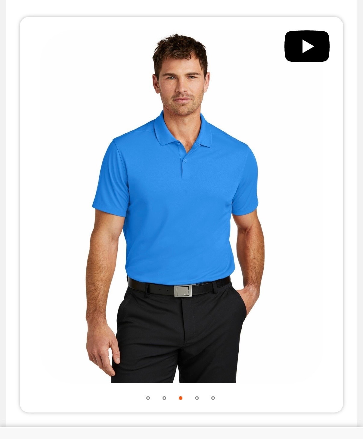 Mens Nike Blue Golf Polo
