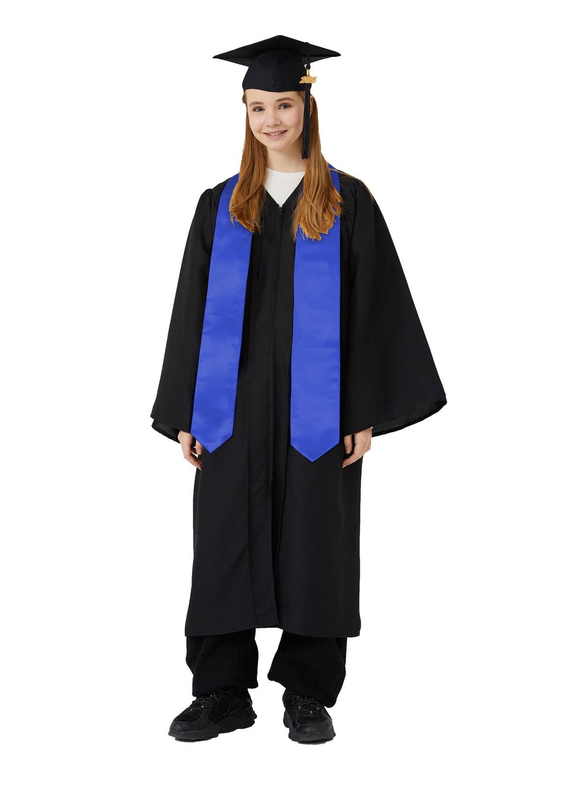 6 Pieces 72 Inch Unisex Blank Graduation Stole Plain Grad Sash Honor Scarf
