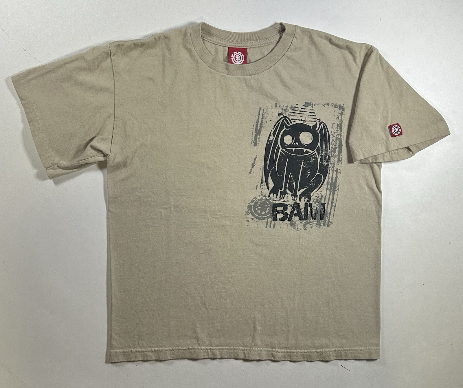 Vintage Bam Element Skateboards Skate T-shirt Mens Small 19.75×24.25 Bam Margera