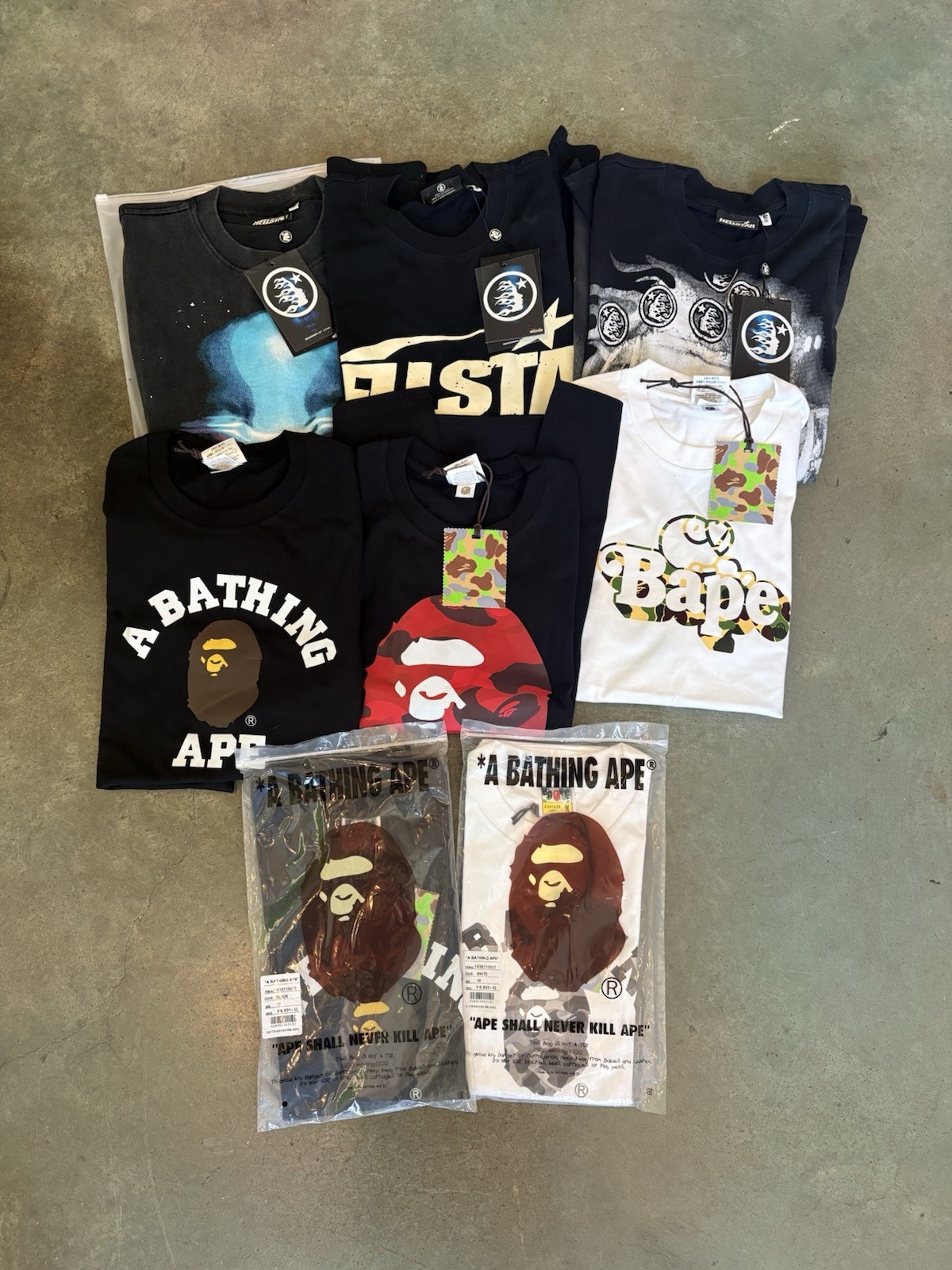 BAPE/HELLSTAR TEES