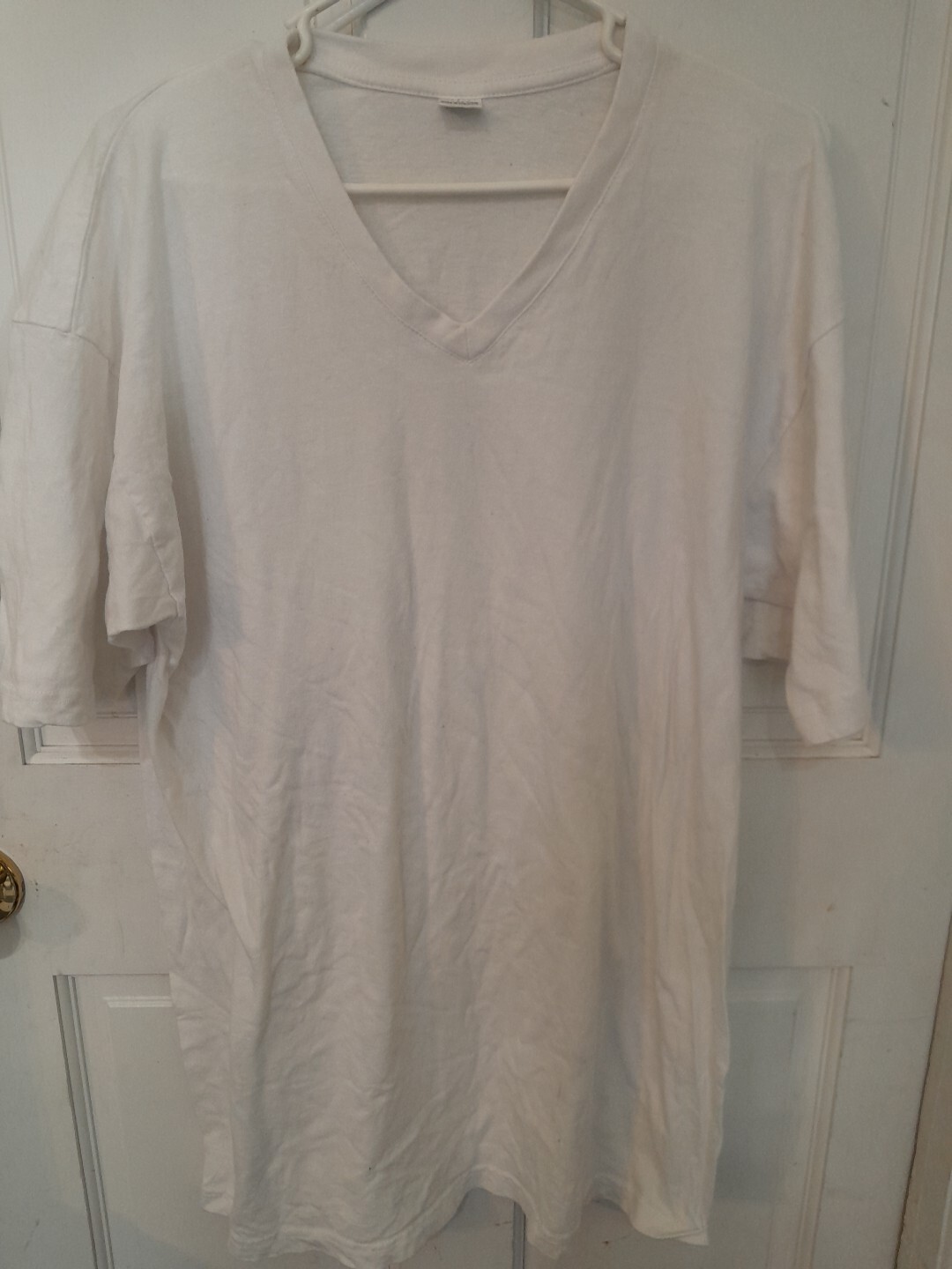 GEMROCK 100% Cotton Size 3XL White Tee Shirt Preowned But Barely If Ever Worn