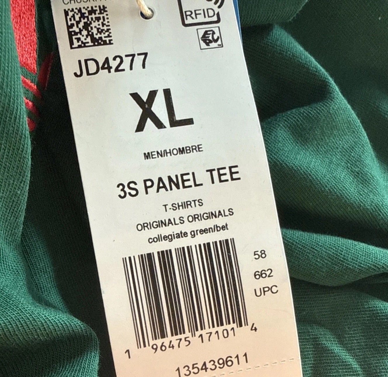 ADIDAS 3-Stripes Panel Tee ORIGINAL T-SHIRT JD4277 Men Size XL