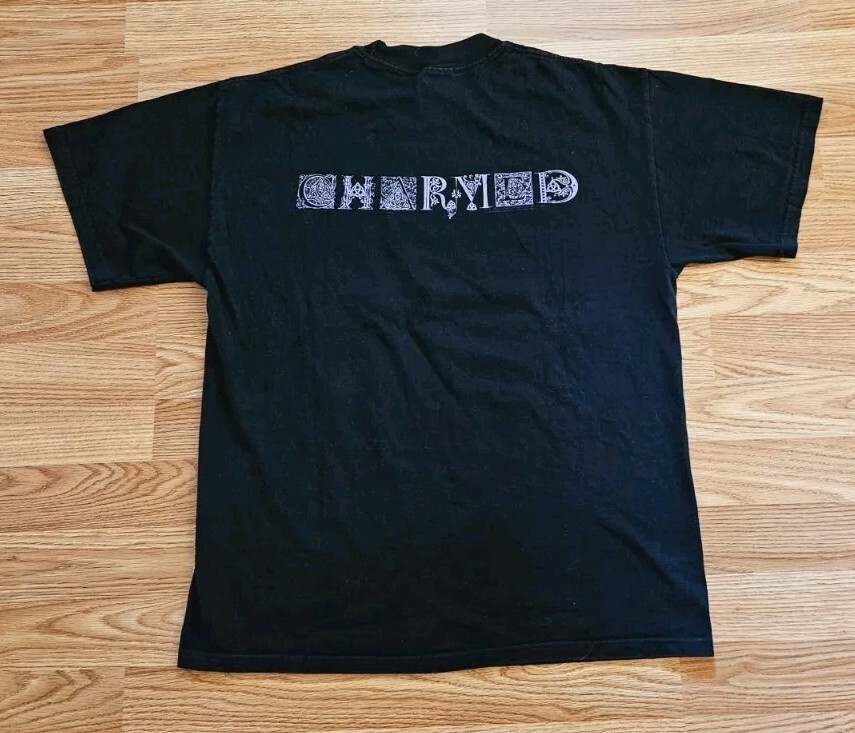 Vintage Y2K 2002 Charmed Witch TV Series Promo T-Shirt Milano Rose McGowan Large