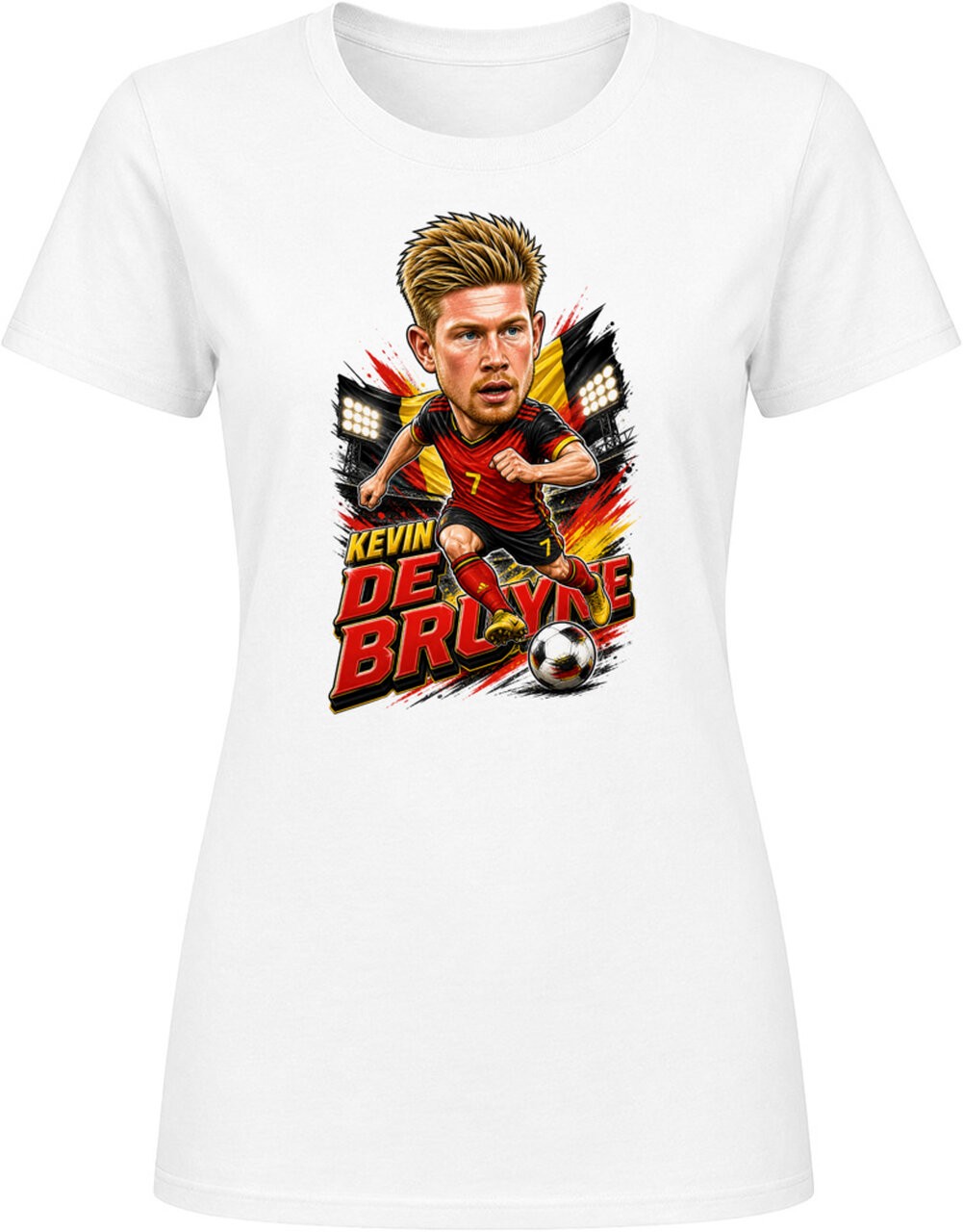 Kevin De Bruyne, Belgium Caricature Soccer 2026 T Shirt