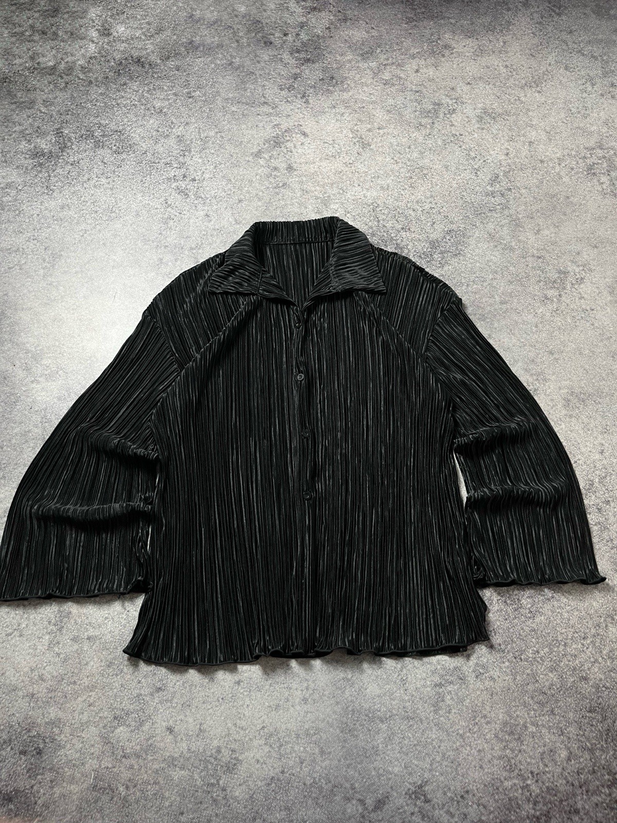 🔥PLEATS PLEASE ISSEY MIYAKE STYLE 90’S VINTAGE UNBRANDED SHIRT BUTTON UP