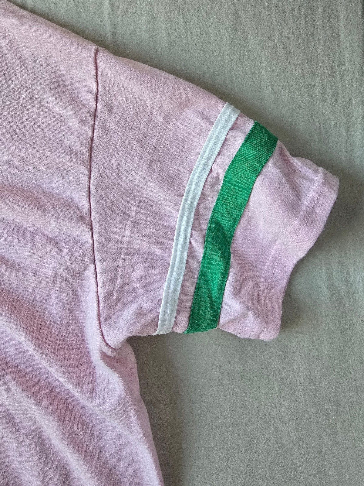 Augusta Sportswear Pink and Green Ringer Tee Nutcracker Graphic T-Shirt