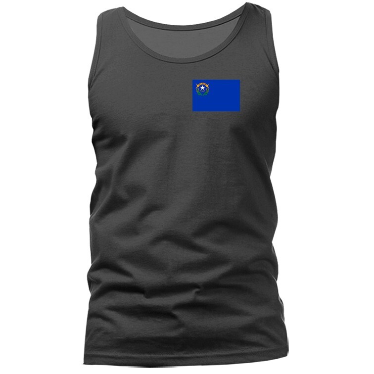 State of Nevada Flag Crest Graphic Tank Top