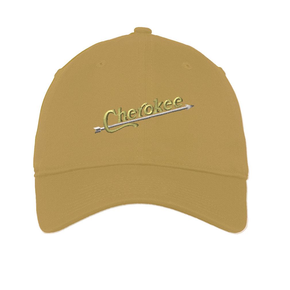 Indian Cherokee Embroidered Soft Low Profile Hat