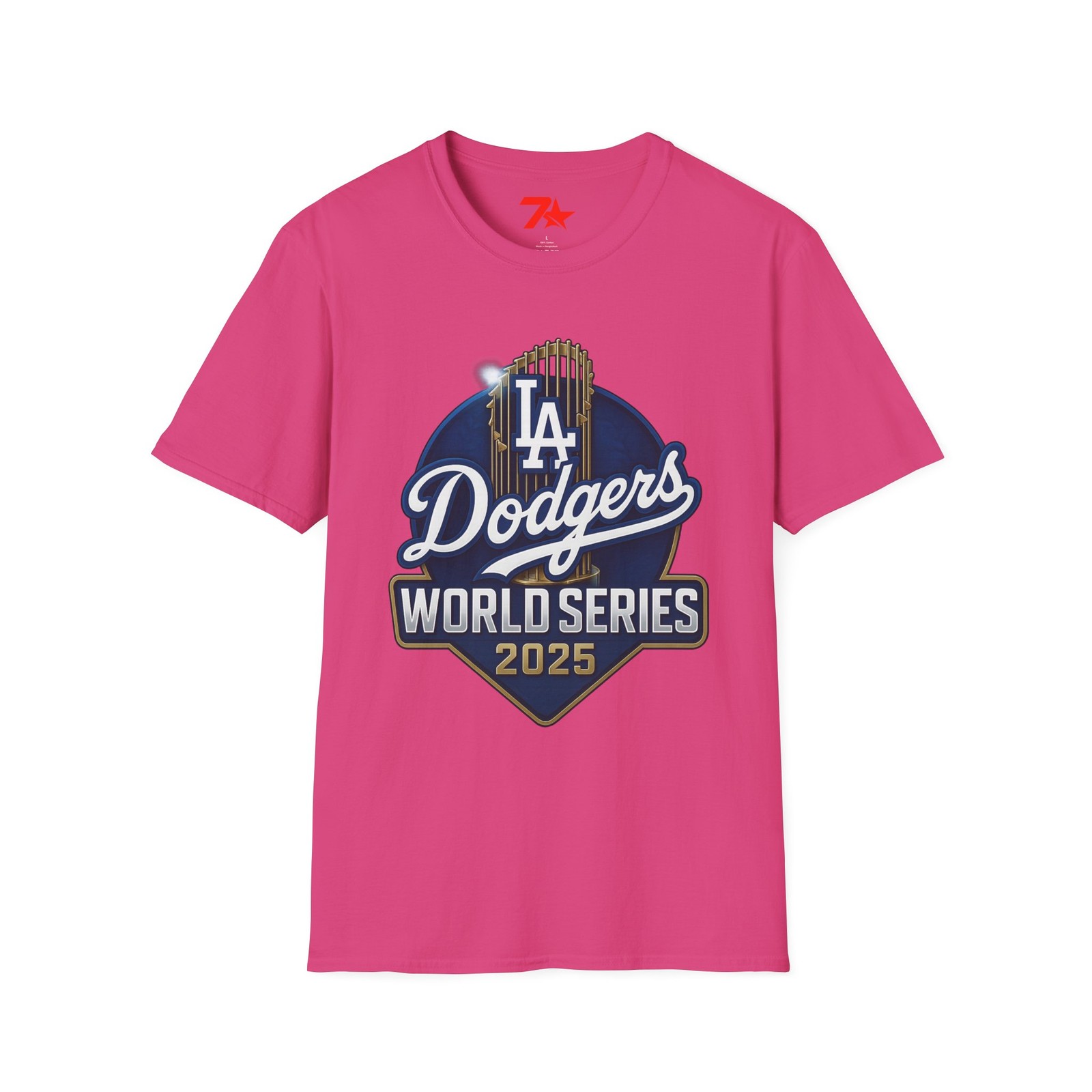 LA Dodgers Baseball, 2 Prints Unisex T-Shirt, Softstyle Shirt, Baseball Raglan