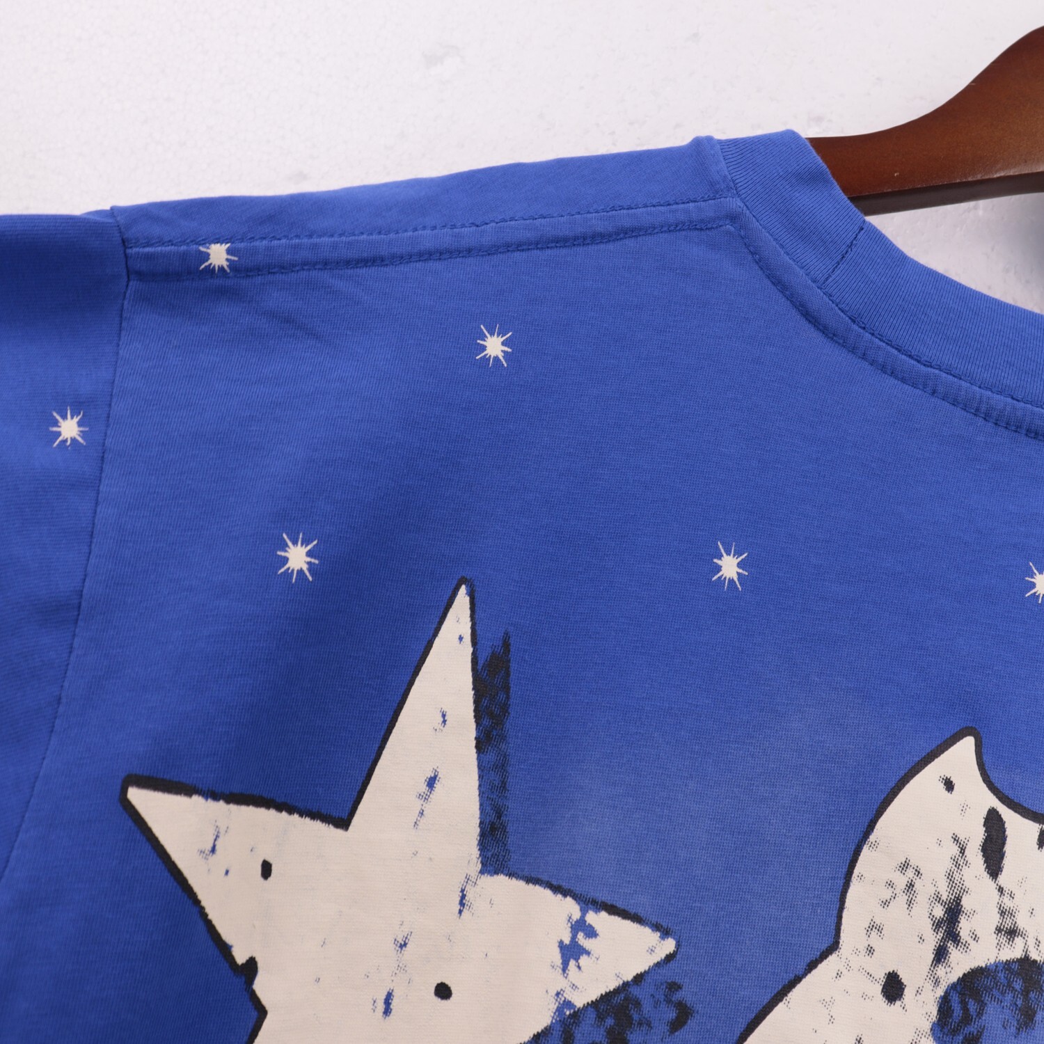 Hell Studios star Gel Sport Logo tee Men’s Cotton Washed Short sleeved T-shirt