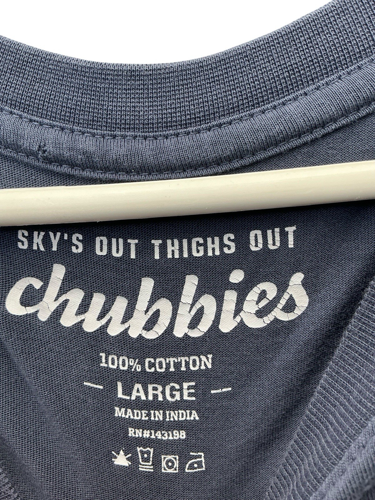 Chubbies “The Weekend Has Arrived” Long Sleeve Performance Shirt Blue Sz. Large