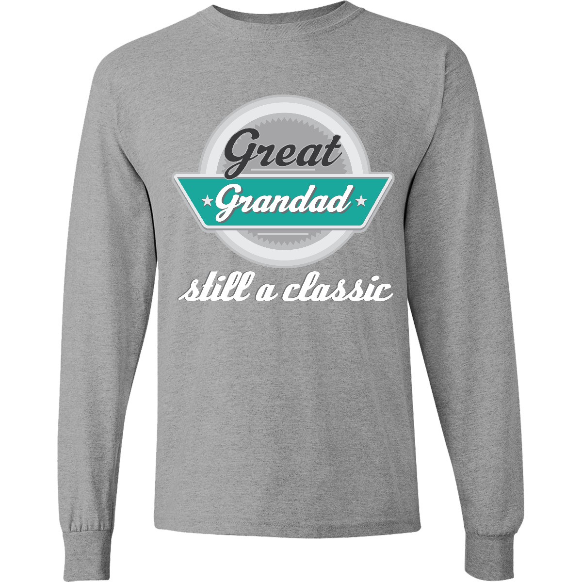 Inktastic Great Grandad Funny Grandfather Long Sleeve T-Shirt Grandpa Fathers