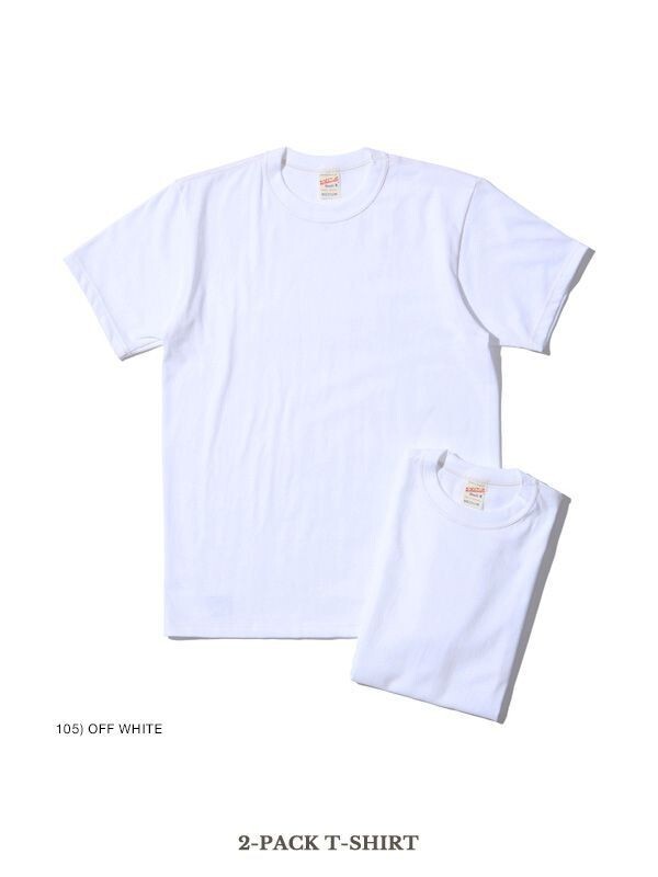 Whitesville WV73544 2-PACK T-SHIRT OFF-WHITE Size L Men’s unused Made in Japan