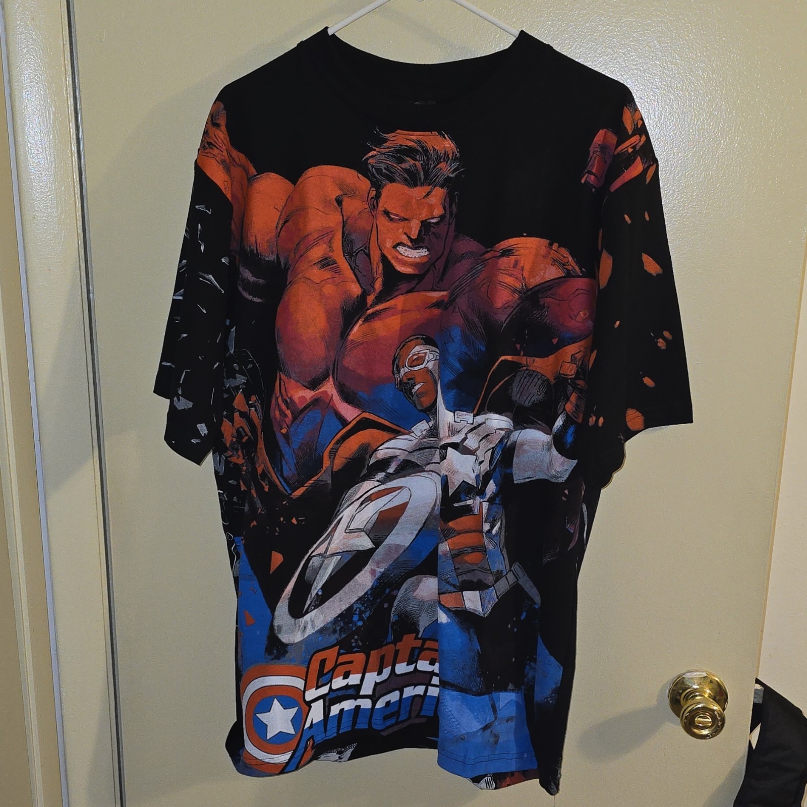 The Premium Limited Edition Captain America Graphic Print Black Men’s L