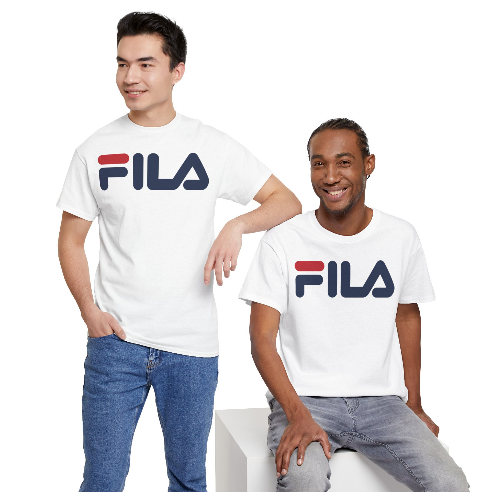New Fila Sports Logo Men’s T-Shirt American Size S-5XL T-Shirt