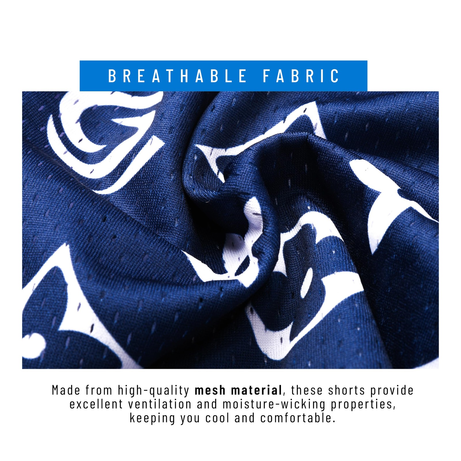 Men’s Athletic Shorts – 100% Polyester, Mesh Shorts Quick Dry, Graphic Print …