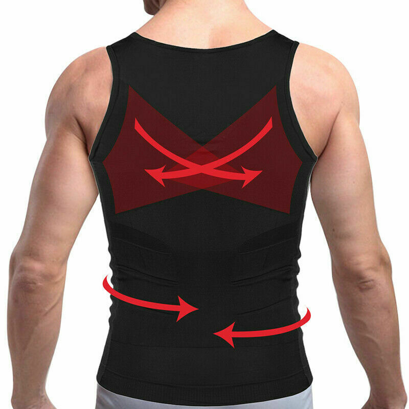 Shaper Men’s Body Shaper Toning T-Shirt Ultra Durable Vest Compression Underwear