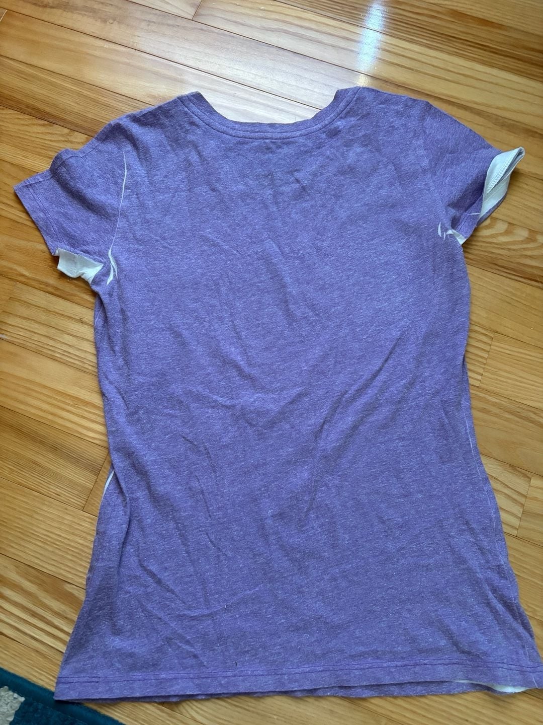 Armani Exchange Graphic Logo Short Sleeve T-Shirt Purple