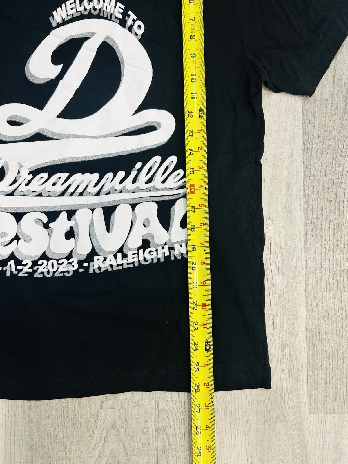 Dreamville Festival 2023 Graphic T-shirt Men Small Black J Cole Two Sided