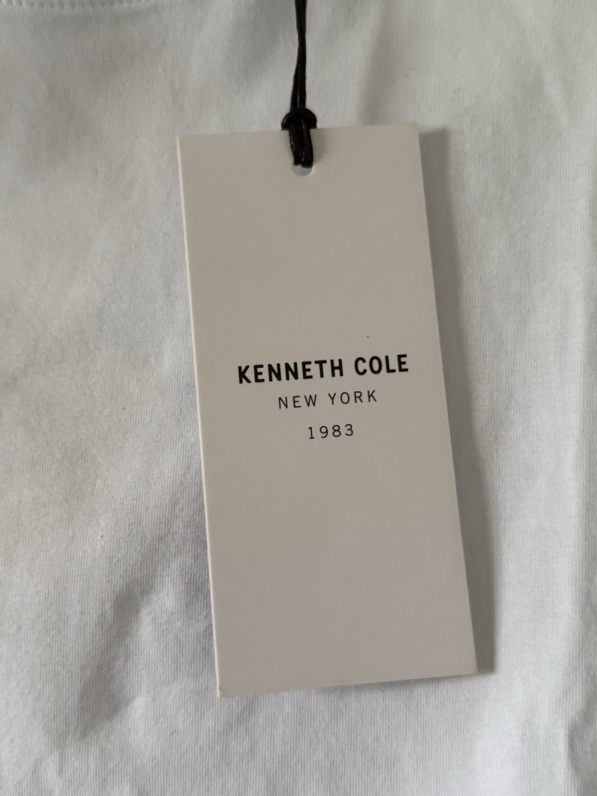 Kenneth Cole Small Mobility Knit T-Shirt White Super Soft $49