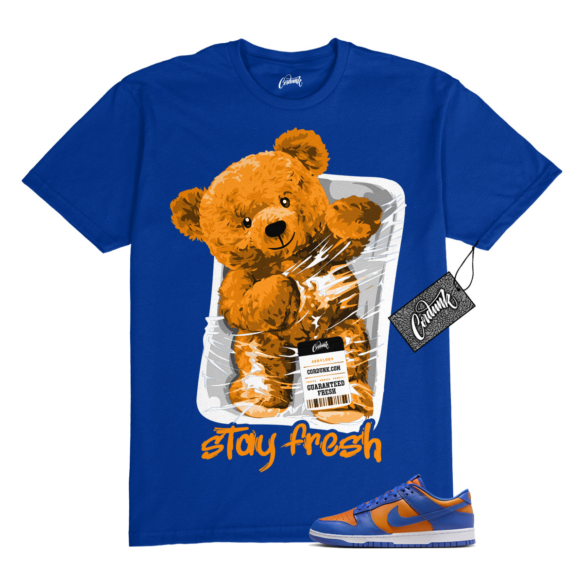 Dunk Knicks Team Royal Blue Orange Low Bright Ceramic T Shirt to Match STAY