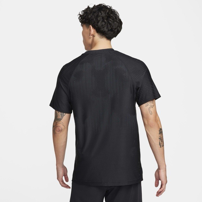 Size L- Nike Men’s APS Dri-FIT ADV Short-Sleeve Versatile Top, Black.
