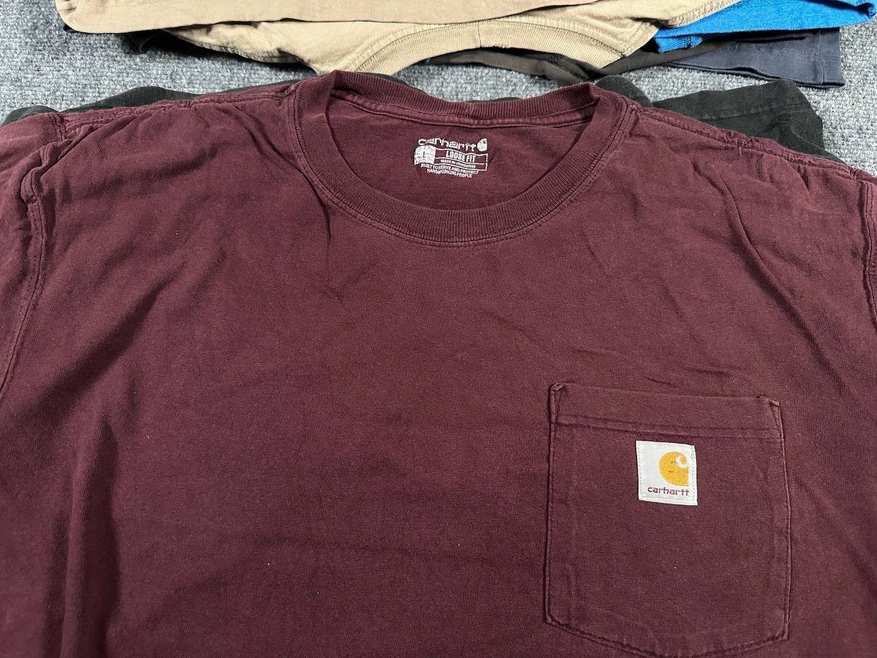 Carhartt Pocket Tee Bundle Lot of 12 Size L Large Workwear T Shirts USA Mix