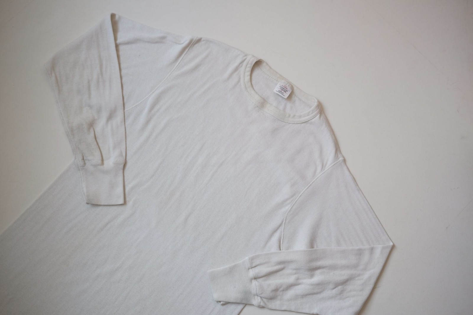DUOFOLD THERMAL VTG 90s RETRO USA MADE COMFOR THERM WHITE OUTDOOR SHIRT XL