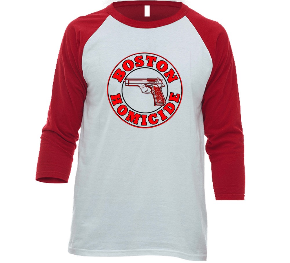 Boston Homocide Tv Baseball Jersey Gift Raglan 3/4 Sleeve Shirt