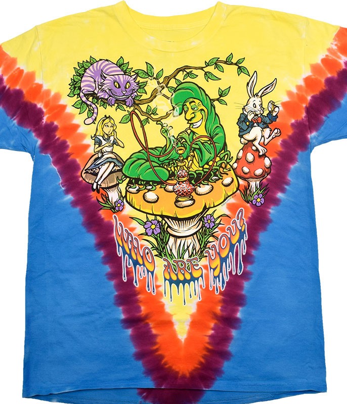 All Mad Here Clearance Tie-Dye T-Shirt Liquid Blue