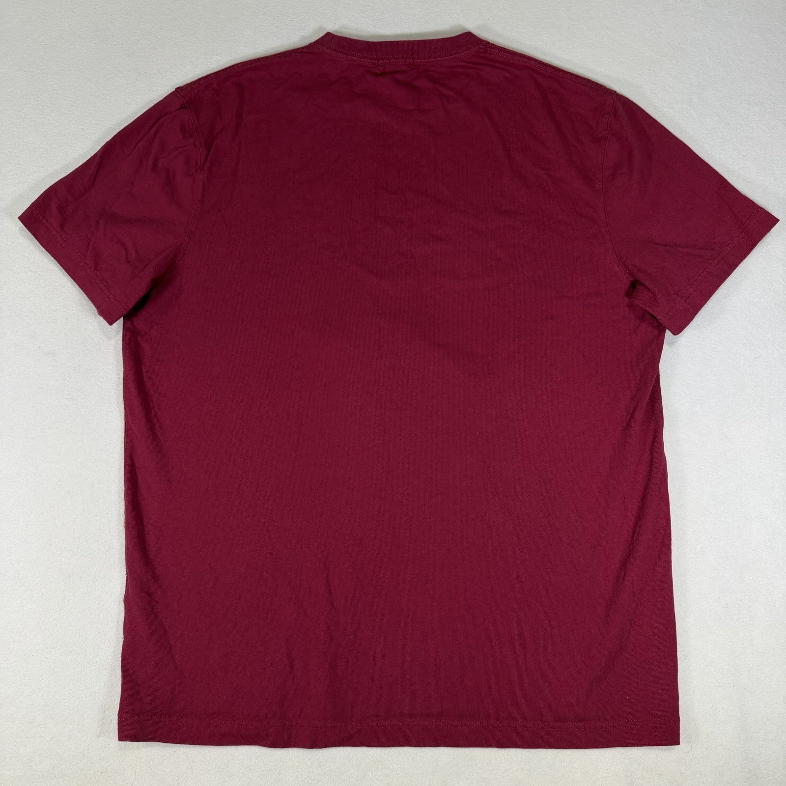 J.Crew Shirt Men Large Red Relaxed Fit Oarsman Essential Tee Basic Solid