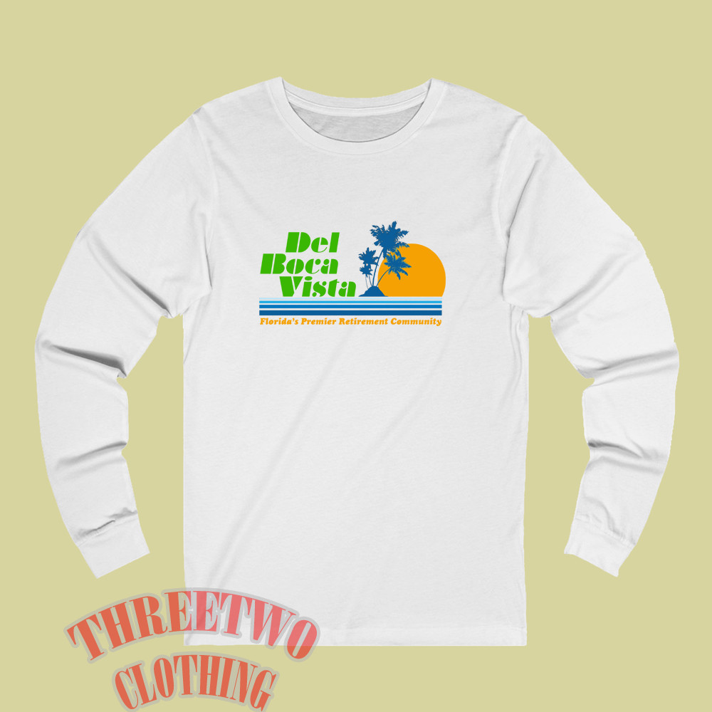 Del Boca Vista Florida Retirement Community Men’s White Size S to 3XL