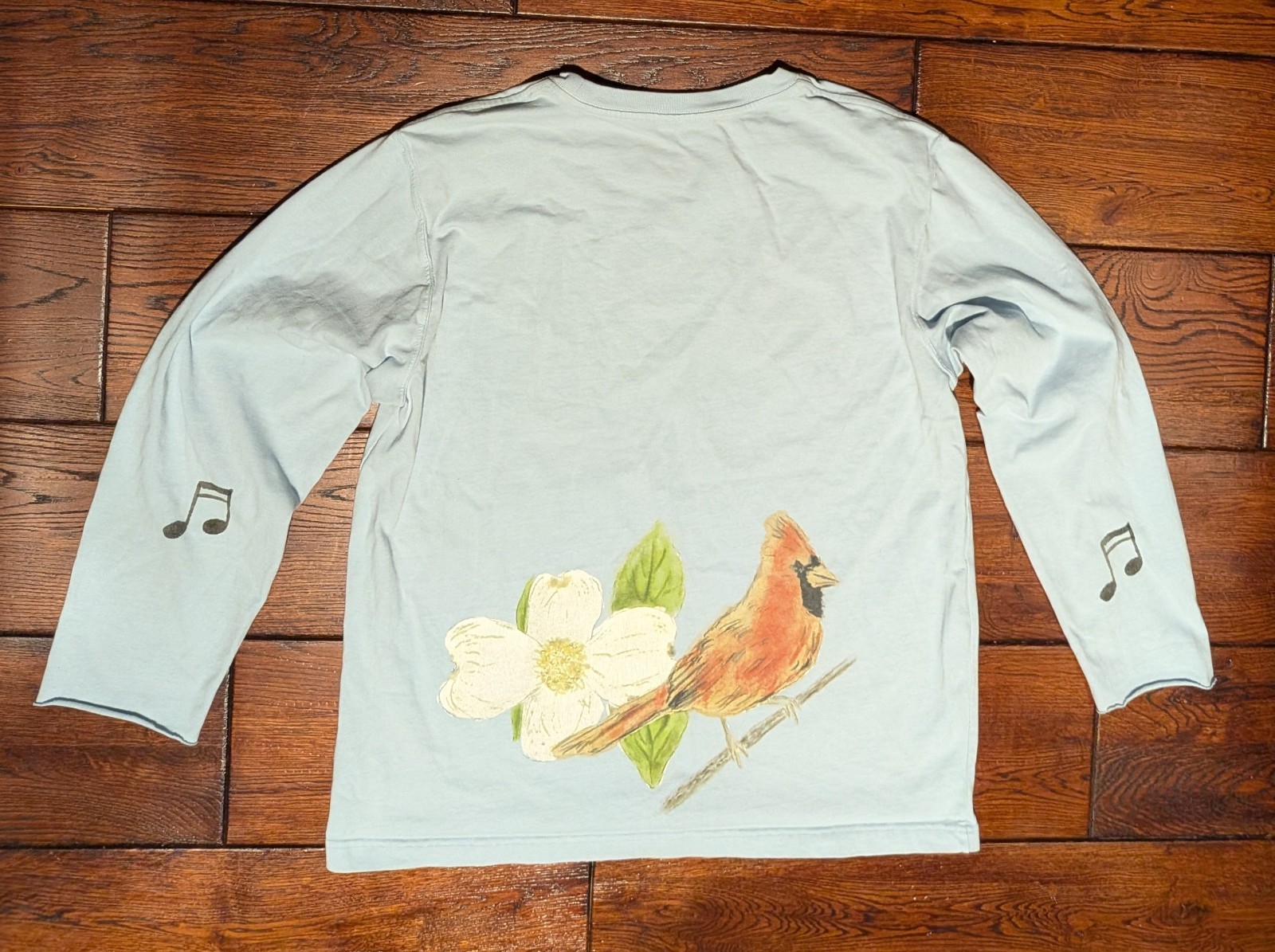 Dreamville Festival Men’s Light Blue Cardinal Long Sleeve T-Shirt Size Large
