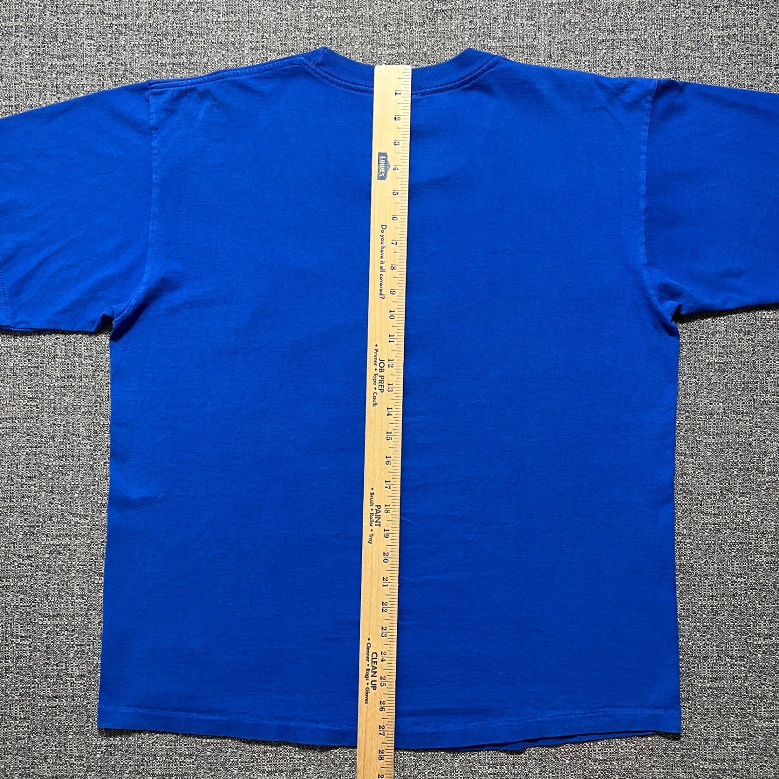 Vintage 90s Nutmeg Nolan Ryan Texas Rangers MLB T Shirt Blue Single Stitch Large
