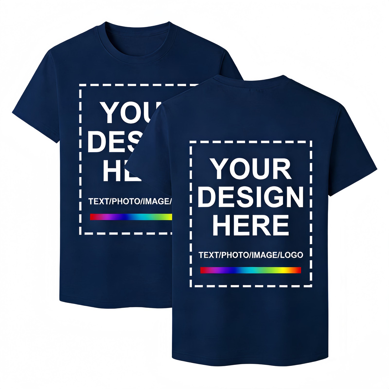 Couple Anniversary Gift Custom Name and Date 100% Cotton T-Shirt