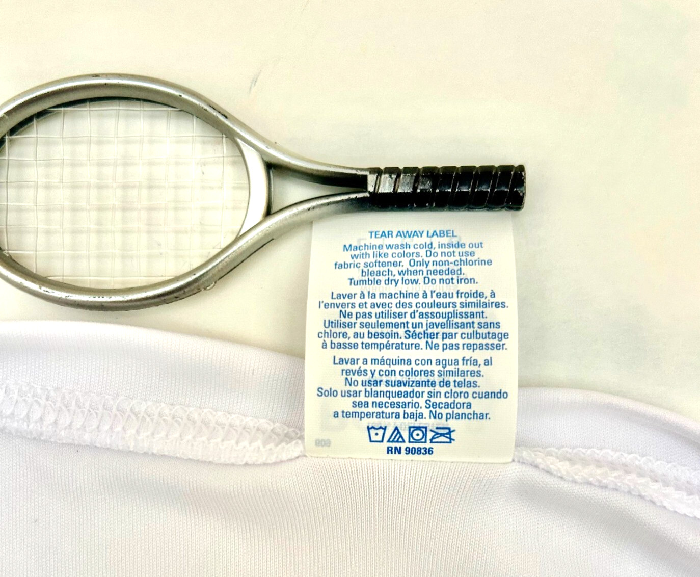 Wibledon White UPF50, Moisture-Wicking 3.8oz 100% Poly “LS” T’s – Limited Run
