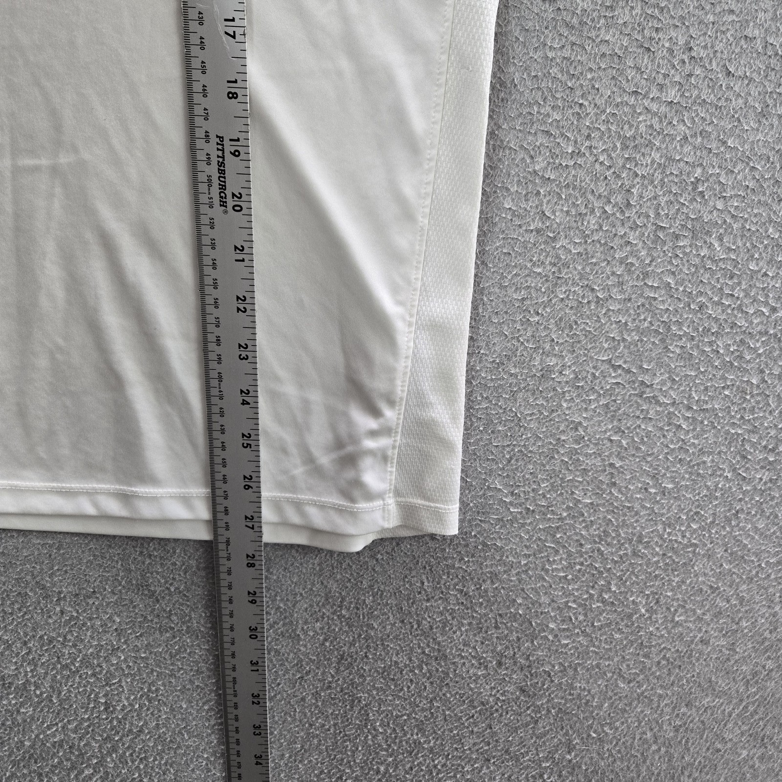 Huk Men Shirt M White Logo Text Activewear Long Sleeve