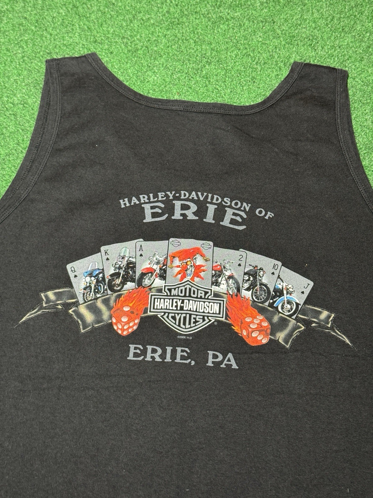 Harley Davidson Unleashed Tank Top Vintage 90s Sleeveless Biker Shirt Grunge