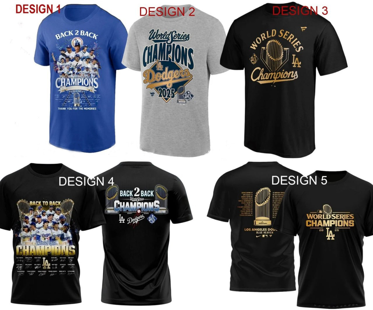 Los Angeles Dodgers 2025 World Series Back To Back Champions Baseball T shirt