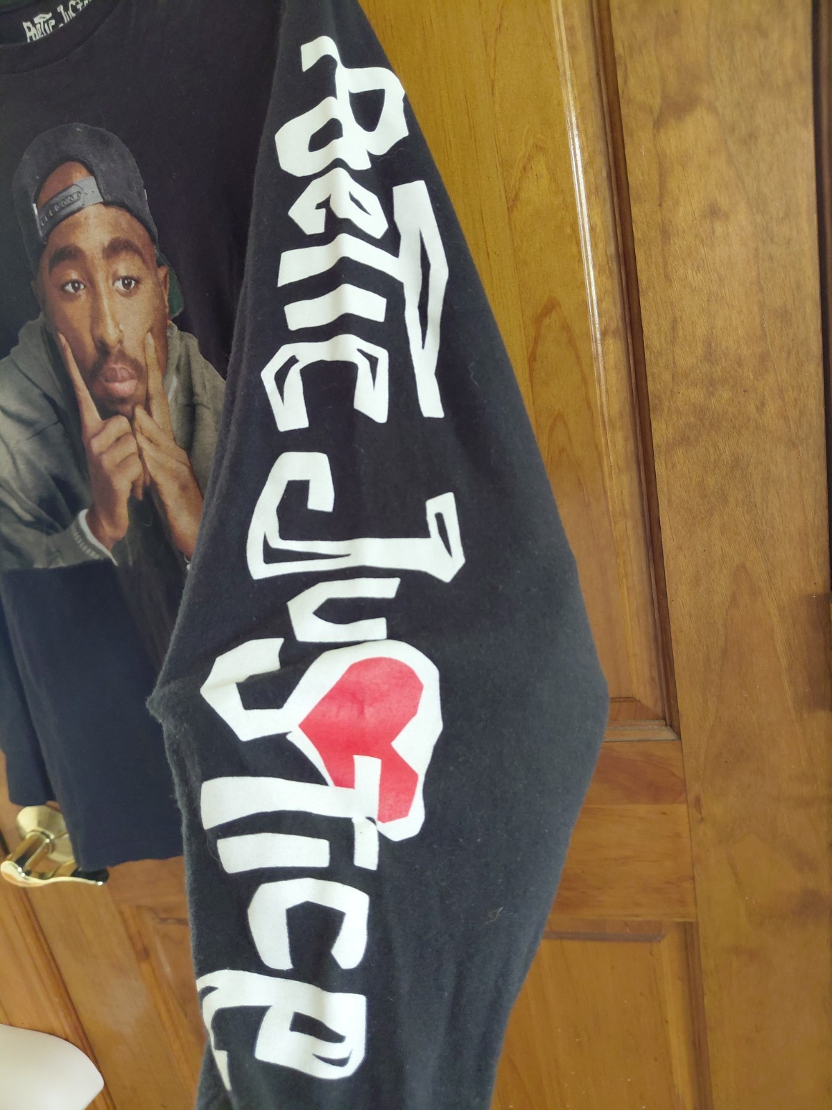 Poetic Justice Tupac Shakur Rap Hip Hop T Shirt SIZE M Black Short Sleeve Shirt